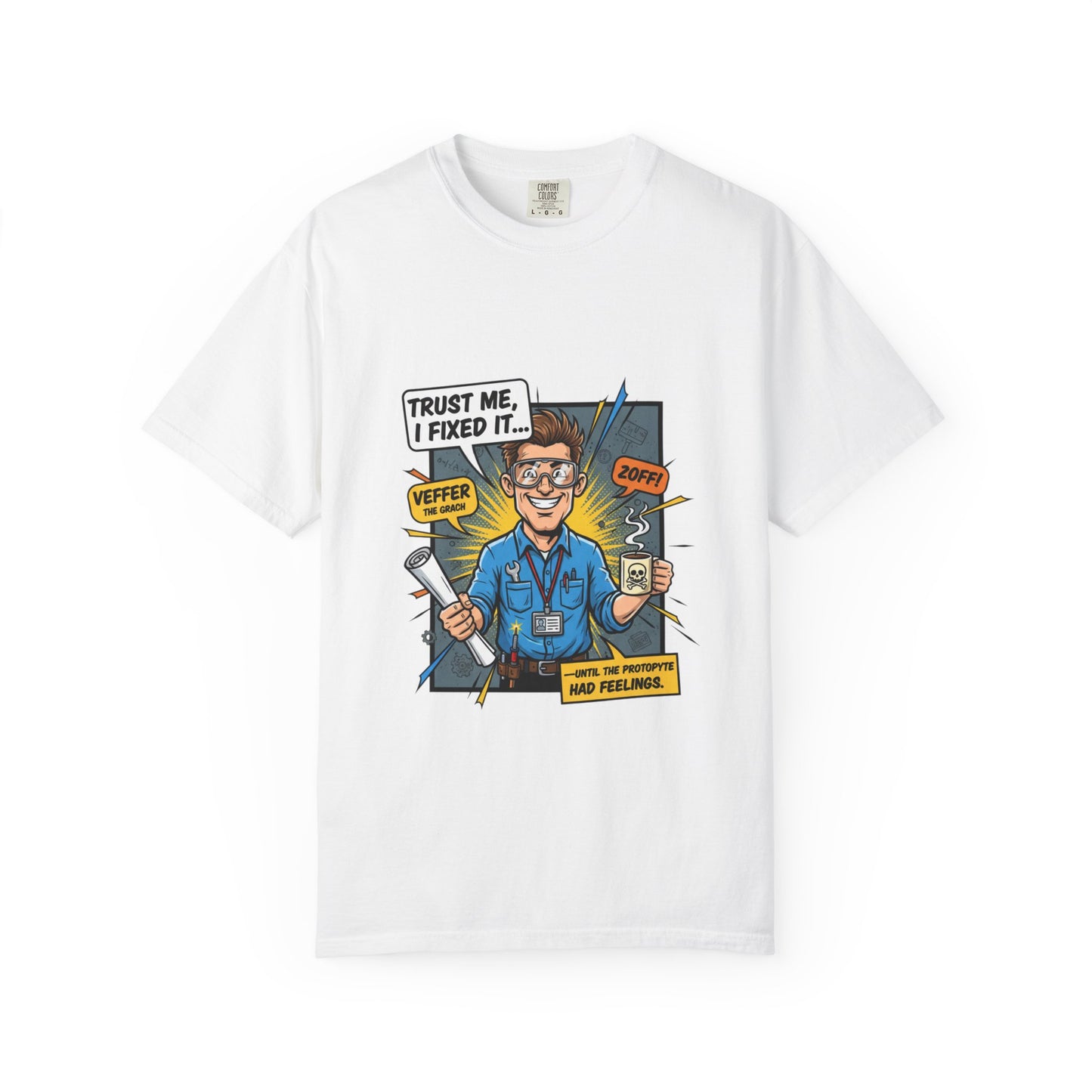 Handyman Comic T-Shirt "Trust Me, I Fixed It" Funny Repair Technician Tee