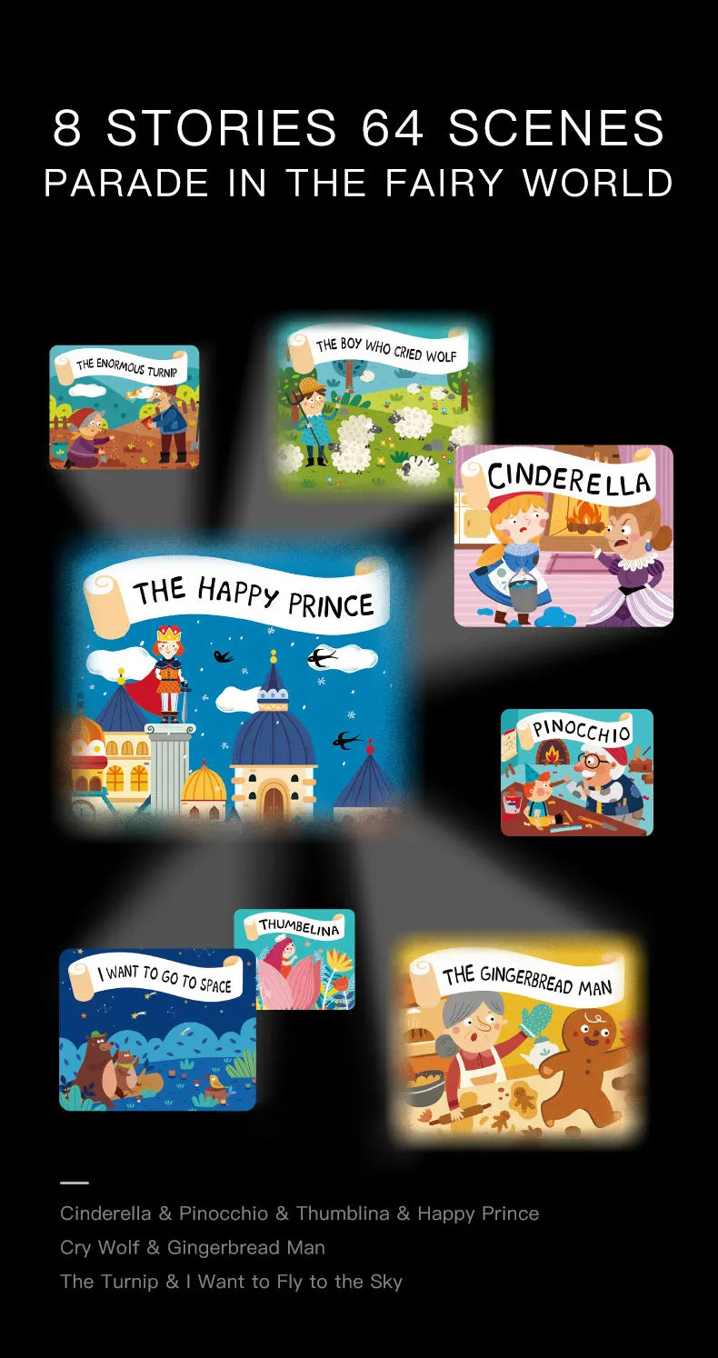 TwinkleTales Kids' Story Projector & Flashlight: The Ultimate Bedtime Companion