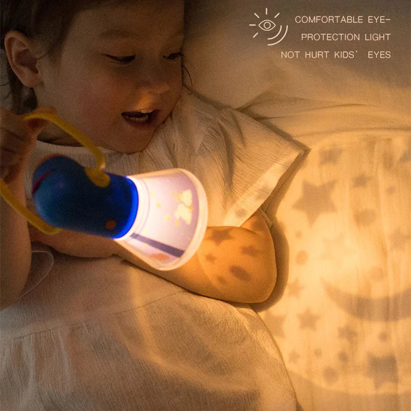 TwinkleTales Kids' Story Projector & Flashlight: The Ultimate Bedtime Companion