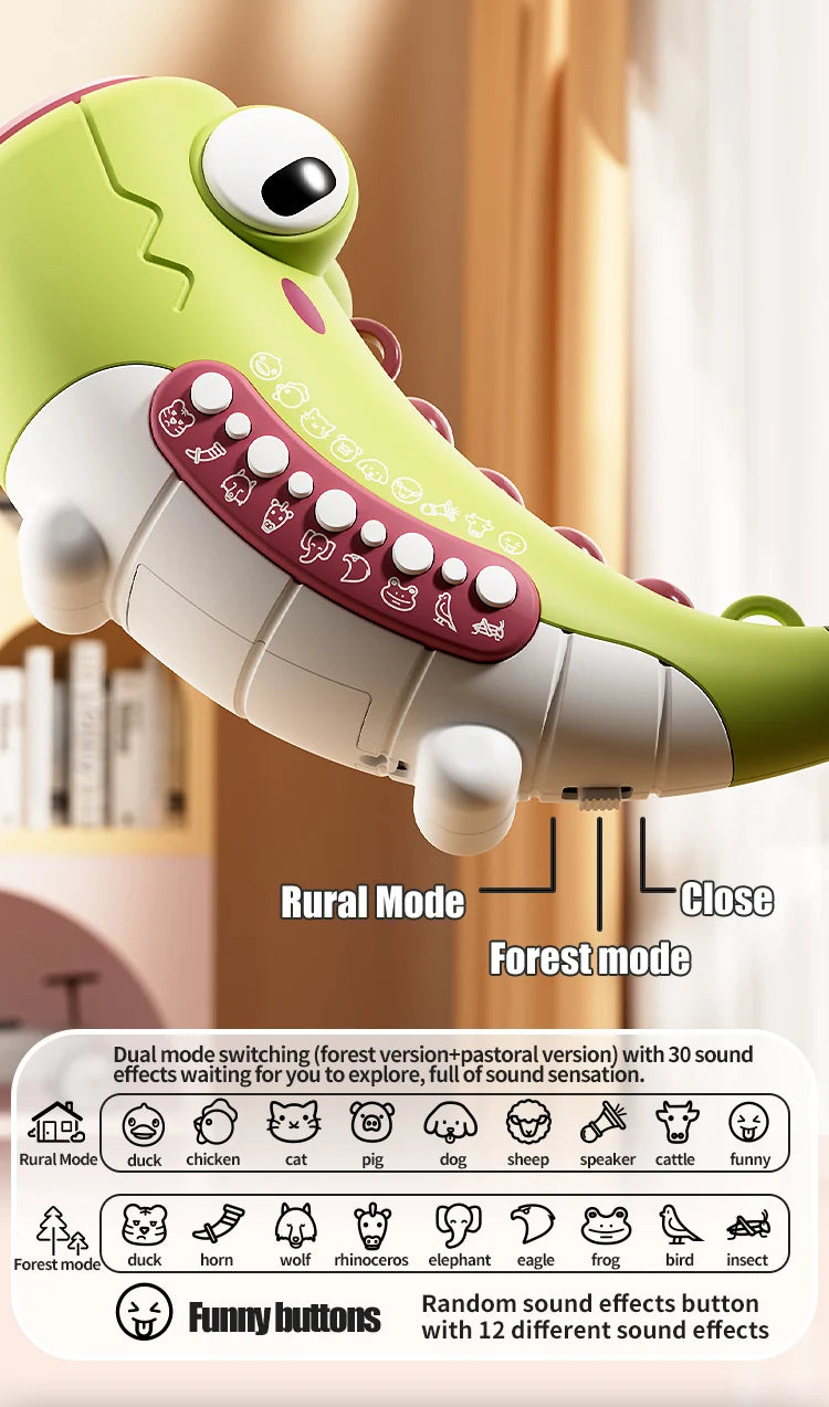 KidZoo™ Interactive Animal Trumpet – Musical Role-Play Toy