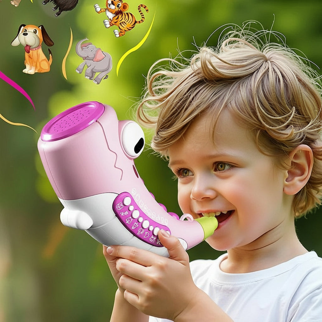 KidZoo™ Interactive Animal Trumpet – Musical Role-Play Toy