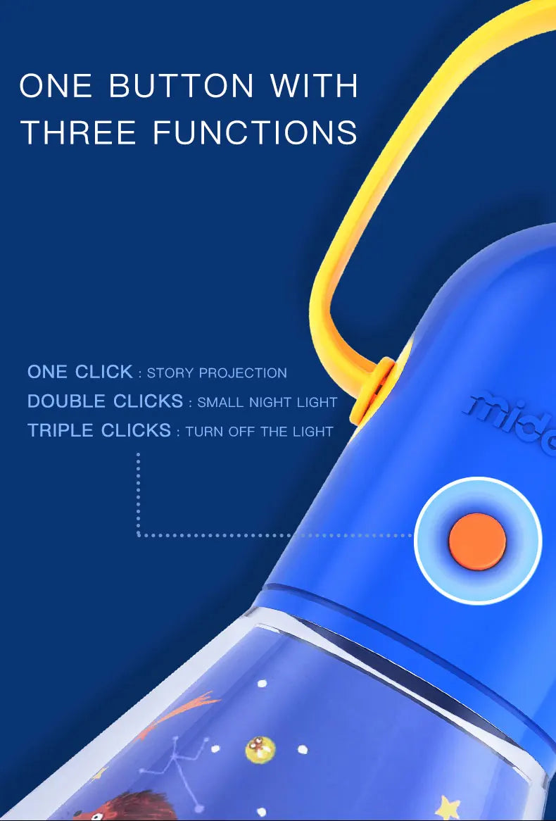 TwinkleTales Kids' Story Projector & Flashlight: The Ultimate Bedtime Companion