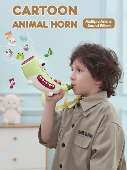 KidZoo™ Interactive Animal Trumpet – Musical Role-Play Toy