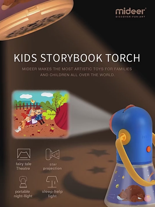 TwinkleTales Kids' Story Projector & Flashlight: The Ultimate Bedtime Companion